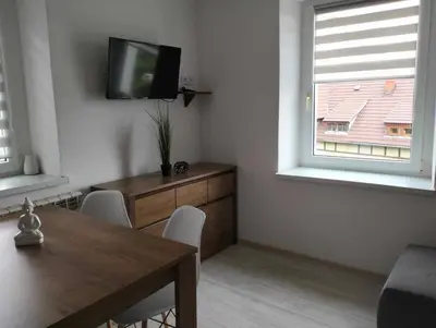 Telewizja i/lub zestaw kina domowego w obiekcie Apartament Alma