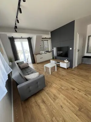 Telewizja i/lub zestaw kina domowego w obiekcie Kawalerka z widokiem na Kalisz