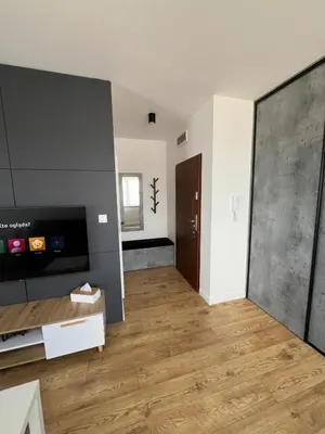 Telewizja i/lub zestaw kina domowego w obiekcie Kawalerka z widokiem na Kalisz