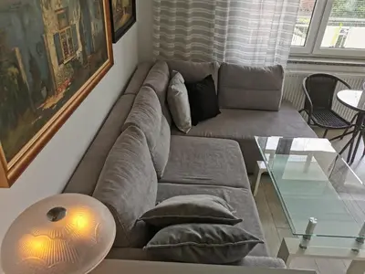 Część wypoczynkowa w obiekcie Apartament Pionier 71B