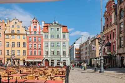 Widok na miasto Wrocław z tego apartamentu