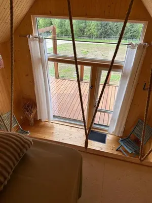 Część wypoczynkowa w obiekcie Sunny Houses domki rekreacyjne