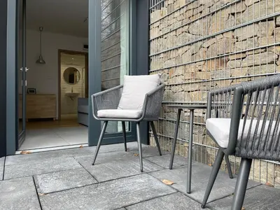 Balkon lub taras w obiekcie Apartament pod Wielką Sową z Sauną Infrared