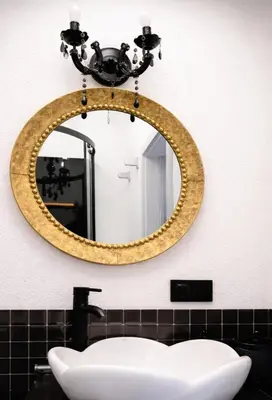 Łazienka w obiekcie Adago Apartament Gold Wałbrzych - Luksusowy Apartament Premium - Centrum - Blisko Zamku Książ