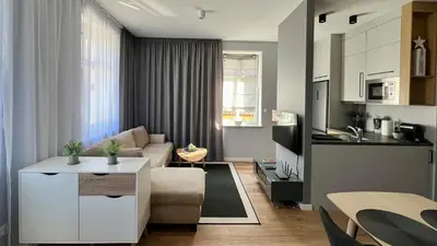 Kuchnia lub aneks kuchenny w obiekcie LAWENDOWE NOCOWANIE Zdrojowa 9 lokal 1B