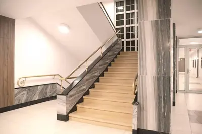 Plan piętra w obiekcie Elegant Apartment in the City Center