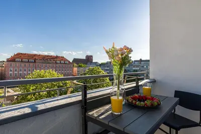 Balkon lub taras w obiekcie Wrocław Old Town Apartment - Balcony, Top Location - by Rentujemy