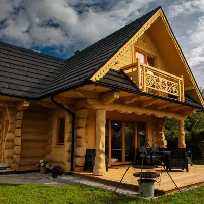 Chata Czarny Kot z jacuzzi i sauną