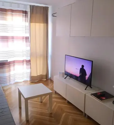 Telewizja i/lub zestaw kina domowego w obiekcie Wrocław University Apartment