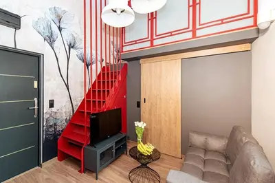 Część wypoczynkowa w obiekcie Budget Apartment Gliwice 1min from Main Square