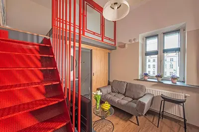 Część wypoczynkowa w obiekcie Budget Apartment Gliwice 1min from Main Square