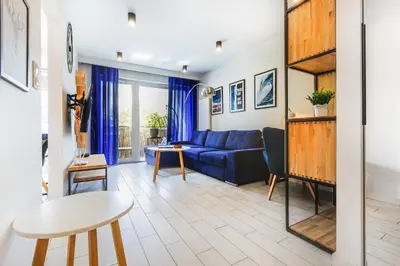 Część wypoczynkowa w obiekcie Apartament Parking & Balkon