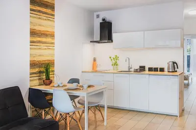 Kuchnia lub aneks kuchenny w obiekcie Apartament Parking & Balkon