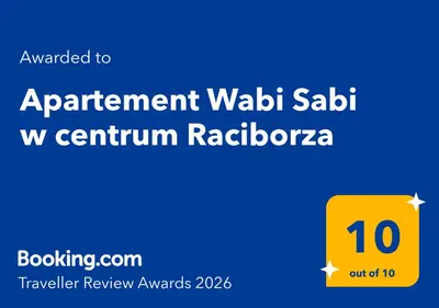 Certyfikat, podpis lub inny dokument wystawiony w obiekcie Apartement Wabi Sabi w centrum Raciborza