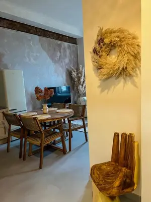 Część wypoczynkowa w obiekcie Apartement Wabi Sabi w centrum Raciborza