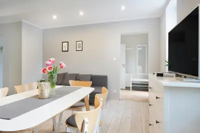 Telewizja i/lub zestaw kina domowego w obiekcie Apartamenty u Agi