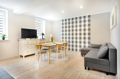 Telewizja i/lub zestaw kina domowego w obiekcie Apartamenty u Agi