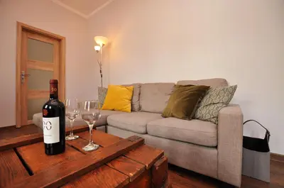 Część wypoczynkowa w obiekcie Słoneczny Apartament przy Rynku
