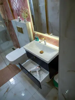 Łazienka w obiekcie Apartamenty Cud Miód 1