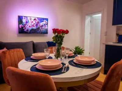 Część wypoczynkowa w obiekcie Apartamenty Cud Miód 1