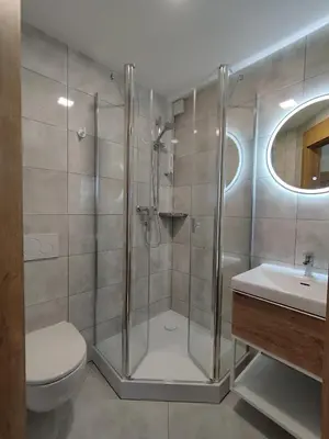 Łazienka w obiekcie Pokoje u Krysi