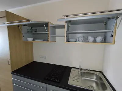 Kuchnia lub aneks kuchenny w obiekcie Pokoje u Krysi