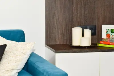 Część wypoczynkowa w obiekcie Komfortowe apartamenty przy Rynku Klimatyzacja