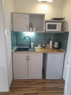 Kuchnia lub aneks kuchenny w obiekcie Apartament KLEMENS nr domu 14