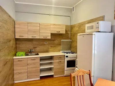 Kuchnia lub aneks kuchenny w obiekcie Tanie Noclegi Puszkina 2