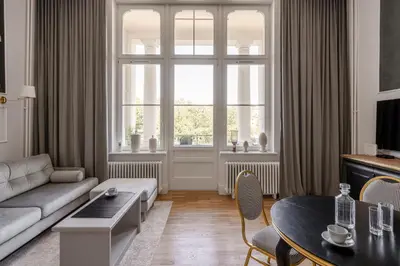 Część wypoczynkowa w obiekcie RentPlanet - Apartament Podwale
