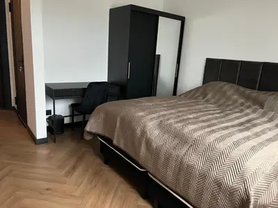 Łóżko lub łóżka w pokoju w obiekcie Godnowa Przy Lesie