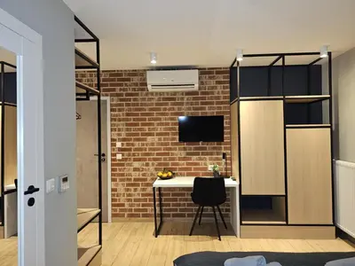 Telewizja i/lub zestaw kina domowego w obiekcie Villa Evmerol