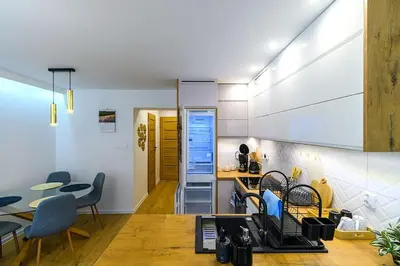 Telewizja i/lub zestaw kina domowego w obiekcie Apartament Śląski Szczawno-Zdrój 46m, Książ kuchnia klimatyzacja Wifi Parking