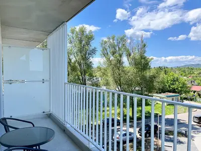 Balkon lub taras w obiekcie Apartament Zielone Podwale