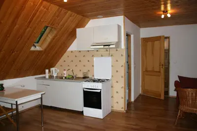 Kuchnia lub aneks kuchenny w obiekcie Apartament Pod Bukiem