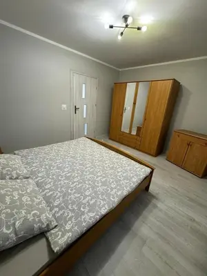 Łóżko lub łóżka w pokoju w obiekcie Apartament nad Włodzicą