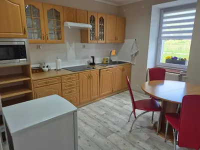 Kuchnia lub aneks kuchenny w obiekcie Apartament nad Włodzicą