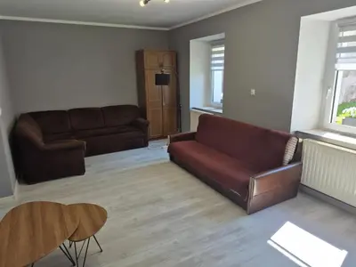 Część wypoczynkowa w obiekcie Apartament nad Włodzicą