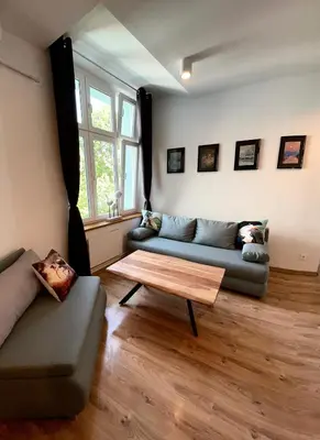 Część wypoczynkowa w obiekcie Apartament przy Rynku Świętego Antoniego