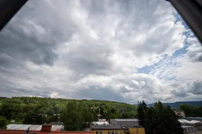 Widok na góry z tego apartamentu