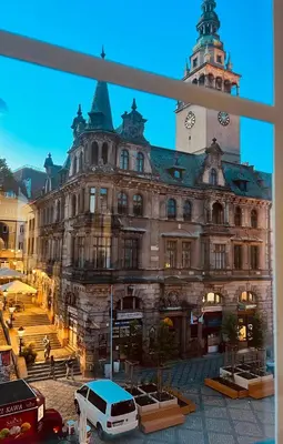 Widok na miasto Kłodzko z tego apartamentu