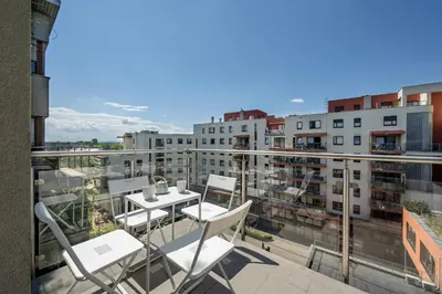 Budynek, w którym mieści się apartament