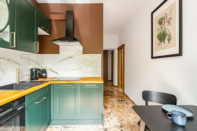 Kuchnia lub aneks kuchenny w obiekcie RentPlanet - Apartament Grabiszyńska
