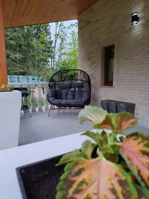 Część wypoczynkowa w obiekcie Domek Przy Zalewie Z Balią