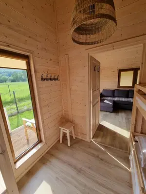 Łóżko lub łóżka w pokoju w obiekcie Domek pod Szczelińcem