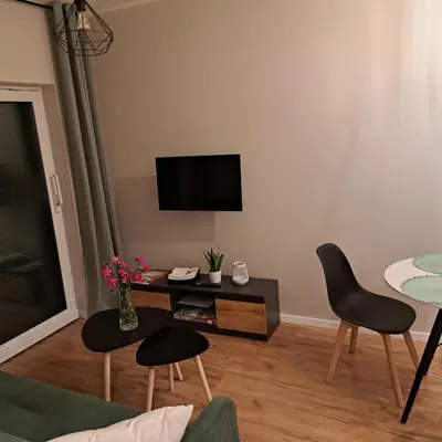 Telewizja i/lub zestaw kina domowego w obiekcie Karłowy Las