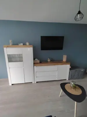 Telewizja i/lub zestaw kina domowego w obiekcie Apartament Na Uboczu