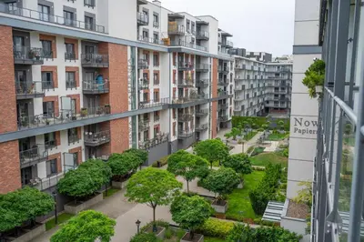 Budynek, w którym mieści się apartament