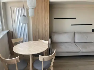 Część wypoczynkowa w obiekcie Kultowy apartament z Widokiem
