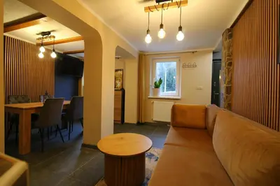 Część wypoczynkowa w obiekcie Domek w Dusznikach - sauna free